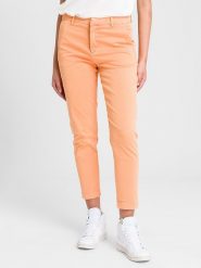 Cross Jeans Spodnie w kolorze pomarańczowym rozmiar: W26. Pomarańczowe spodnie materiałowe damskie Cross Jeans, bez wzorów, z jeansu. Za 66.16 zł.