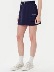Guess Spódnica mini V5YD04 KCX42 Granatowy Regular Fit. Niebieskie spódnice damskie Guess, s, z aplikacjami, z syntetyku, mini. Za 189.99 zł.