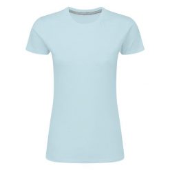 Idealna Koszulka Damska. Niebieskie bluzki damskie SG, m, bez wzorów, sportowe, bez kołnierzyka, bez ramiączek. Za 34.99 zł.