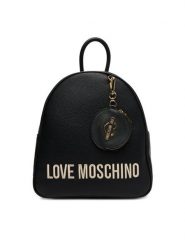 LOVE MOSCHINO Plecak JC4108PP1NLT1000 Czarny. Czarne plecaki Love Moschino, bez wzorów, ze skóry. Za 539.99 zł.