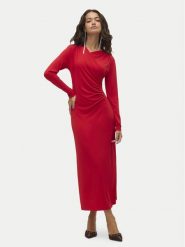 Vero Moda Sukienka koktajlowa Rasmine 10317033 Czerwony Slim Fit. Czerwone sukienki damskie Vero Moda, bez wzorów, z syntetyku, wizytowe, bez ramiączek. Za 109.99 zł.
