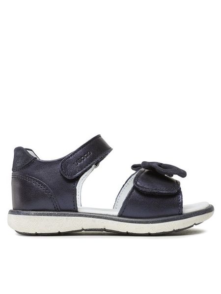 Lasocki Kids Sandały Heart CI12-2854-02B Granatowy. Niebieskie sandały dziewczęce Lasocki Kids, ze skóry, bez obcasa, bez zapięcia. Za 129.99 zł.