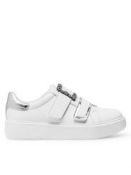 Eva Minge Sneakersy WYL3358-7 Biały. Białe obuwie sportowe damskie Eva Minge, z syntetyku, bez zapięcia. Za 239.99 zł.