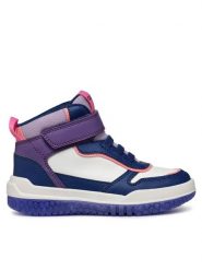 Geox Sneakersy J Buzzerlight Girl J46M8A 0BC14 C4269 DD Granatowy. Niebieskie buty sportowe dziewczęce Geox, bez wzorów, ze skóry, bez zapięcia. Za 199.99 zł.