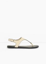 Sandały japonki. Szare klapki damskie bonprix, bez wzorów, bez obcasa, bez zapięcia. Za 32.99 zł.