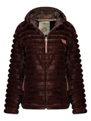 Geographical Norway Kurtka polarowa "Trebelle" w kolorze ciemnobrązowym rozmiar: M. Brązowe kurtki damskie Geographical Norway, m, bez wzorów, z polaru, bez kaptura. Za 201.55 zł.