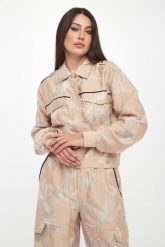 Kurtka damska żakardowa z kołnierzem LIU JO. Kurtki damskie Liu Jo, xs, bez wzorów, z żakardem, bez kaptura. Za 859.00 zł.