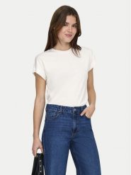 ONLY T-Shirt Erica 15308926 Biały Oversize. Białe t-shirty damskie Only, m, bez wzorów, z bawełny, bez kołnierzyka. Za 79.99 zł.