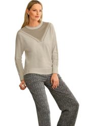 Heine Sweter w kolorze beżowym rozmiar: 46. Brązowe swetry klasyczne damskie Heine, bez kołnierzyka. Za 104.99 zł.