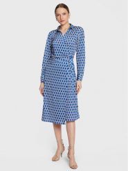 Replay Sukienka codzienna W9023.000.73923 Niebieski Regular Fit. Niebieskie sukienki damskie Replay, bez wzorów, z syntetyku, bez ramiączek. Za 399.99 zł.