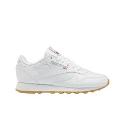 Buty do chodzenia damskie Reebok Classic Leather. Białe obuwie sportowe damskie Reebok, z gumy, bez zapięcia, trekkingowe, Reebok Classic. Za 449.99 zł.