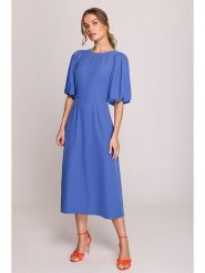 Stylove Sukienka w kolorze niebieskim rozmiar: L. Niebieskie sukienki damskie Stylove, bez wzorów, bez ramiączek. Za 184.89 zł.