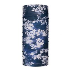 Chusta wielofunkcyjna Buff Coolnet UV+ Mims Night Blue. Niebieskie chusty damskie Buff, na jesień, bez wzorów. W wyprzedaży za 74.93 zł.