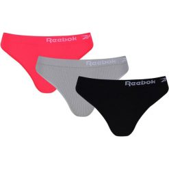 Majtki damskie figi Reebok Kamila 3pak. Figi Reebok, bez wzorów, z elastanu. Za 81.00 zł.