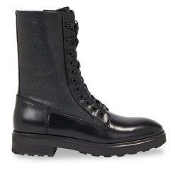 Trapery Calvin Klein. Czarne trapery damskie Calvin Klein, bez zapięcia. Za 1,099.00 zł.