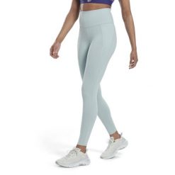 Damskie legginsy z wysokim stanem Reebok Lux. Niebieskie legginsy damskie Reebok, s, bez wzorów. W wyprzedaży za 199.65 zł.