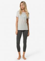 Super.natural Koszulka funkcyjna "Yantra" w kolorze szarym rozmiar: XL. Szare koszulki damskie super.natural, xl, bez wzorów, z wełny, bez kołnierzyka, bez ramiączek. Za 208.99 zł.