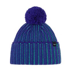 Czapka Eisbar Ronda Pompon MÜ. Niebieskie czapki damskie Eisbär, bez wzorów, z wełny. W wyprzedaży za 215.54 zł.