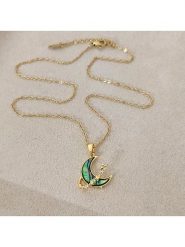 Nakkash Pozłacany naszyjnik z zawieszką - dł. 42 cm rozmiar: onesize. Żółte naszyjniki damskie Nakkash, z cyrkonią, pozłacane. Za 45.95 zł.