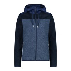Bluza damska z kapturem CMP. Niebieskie bluzy damskie CMP, bez wzorów, z kapturem. Za 323.50 zł.
