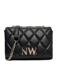 Nine West Torebka CEO-CHARLOTTE-I-S22558 Czarny. Czarne torebki klasyczne damskie Nine West, z materiału, bez dodatków. Za 189.99 zł.