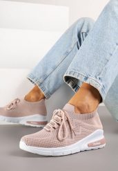Beżowe Buty Sportowe Amathousa. Brązowe obuwie sportowe casual damskie Born2be, z jeansu. Za 44.99 zł.