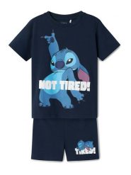 NAME IT Piżama Stitch 13243004 Granatowy Regular Fit. Niebieskie piżamy chłopięce Name it, bez wzorów, z bawełny, bez ramiączek. Za 79.99 zł.