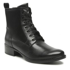 Trzewiki Lasocki. Czarne botki damskie Lasocki, bez obcasa, na płaskiej podeszwie, bez zapięcia. Za 269.99 zł.