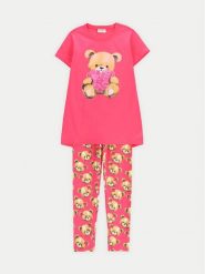 Coccodrillo Piżama WC5448209PJS Różowy Regular Fit. Czerwone piżamy dziewczęce COCCODRILLO, bez wzorów, z bawełny, bez ramiączek. Za 69.99 zł.