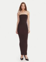 Wolford Sukienka wieczorowa 50795 Brązowy Slim Fit. Brązowe sukienki damskie Wolford, bez wzorów, z syntetyku, wizytowe, bez ramiączek. Za 1,079.00 zł.