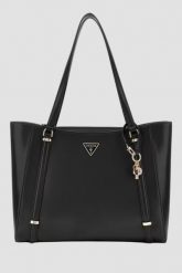 GUESS Czarna torebka damska Daryna II. Czarne shopper bag Guess, ze skóry, bez dodatków. W wyprzedaży za 521.99 zł.