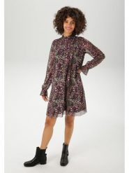 Aniston Sukienka w kolorze brązowo-bordowym rozmiar: 40. Brązowe sukienki damskie Aniston, bez wzorów, bez ramiączek. Za 95.99 zł.