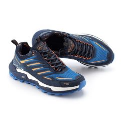 Buty terenowe unisex Alpine Pro Polexe przewiewne. Niebieskie obuwie trekkingowe damskie Alpine Pro, bez zapięcia. W wyprzedaży za 299.00 zł.