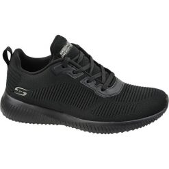 Buty do chodzenia, Skechers Bobs Squad 32504-BBK. Czarne obuwie sportowe damskie Skechers, z materiału, bez zapięcia, trekkingowe, Skechers Sport. Za 249.99 zł.