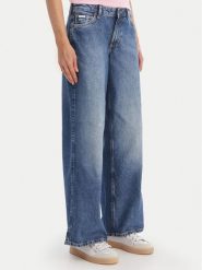 Guess Jeans Jeansy W5YA0Y D6333 Niebieski Wide Leg. Niebieskie jeansy damskie Guess Jeans. Za 329.99 zł.