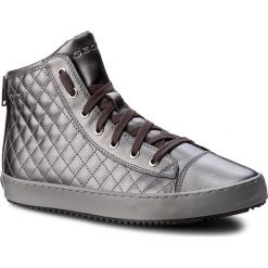 Sneakersy GEOX - J Kalispera G.F J744GF 000NF C1115 D Graphite. Szare buty sportowe dziewczęce Geox, z materiału, na sznurówki. W wyprzedaży za 209.00 zł.