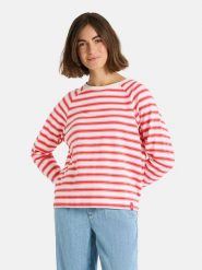 LIEBLINGSSTÜCK Bluza "Carry" w kolorze czerwono-białym rozmiar: L. Białe bluzy damskie LIEBLINGSSTÜCK, l, bez wzorów, bez kaptura. Za 180.06 zł.