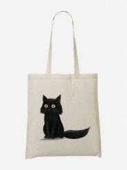 WOOOP Torba "Sitting Cat" w kolorze kremowo-czarnym - 36 x 43 cm rozmiar: onesize. Brązowe shopper bag Wooop, bez wzorów, z bawełny, na ramię, bez dodatków. Za 39.99 zł.