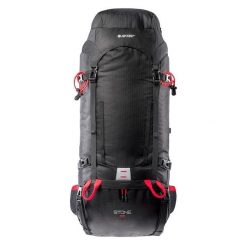 Plecak Turystyczny Unisex Dla Dorosłych Stone 65L. Czarne plecaki Hi-tec, bez wzorów. Za 331.99 zł.