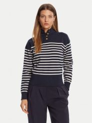Tommy Hilfiger Sweter WW0WW47467 Granatowy Regular Fit. Niebieskie swetry klasyczne damskie Tommy Hilfiger, xxs, z bawełny, bez kołnierzyka. Za 459.99 zł.
