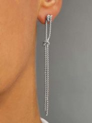 DI GIORGIO Srebrne kolczyki-wkrętki rozmiar: onesize. Szare kolczyki damskie DI GIORGIO, srebrne. Za 126.45 zł.