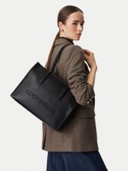 Coccinelle Torebka UAK Coccinellemyrtha26 E1 UAK 11 02 01 Czarny. Czarne shopper bag Coccinelle, bez wzorów, ze skóry, bez dodatków. Za 1,449.00 zł.