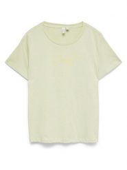 Vero Moda Koszulka w kolorze żółtym rozmiar: XS. Żółte bluzki damskie Vero Moda, xs, bez wzorów, z bawełny, bez kołnierzyka, bez ramiączek. Za 42.28 zł.