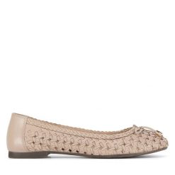 Baleriny Lasocki. Brązowe balerinki damskie Lasocki, bez wzorów. Za 199.99 zł.