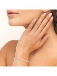 L'atelier précieux Srebrna bransoletka rozmiar: onesize. Szare bransoletki damskie l'Atelier precieux, srebrne. Za 184.46 zł.