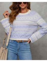 Milan Kiss Sweter w kolorze fioletowym rozmiar: S. Różowe swetry klasyczne damskie Milan Kiss, s, bez kołnierzyka. Za 126.99 zł.