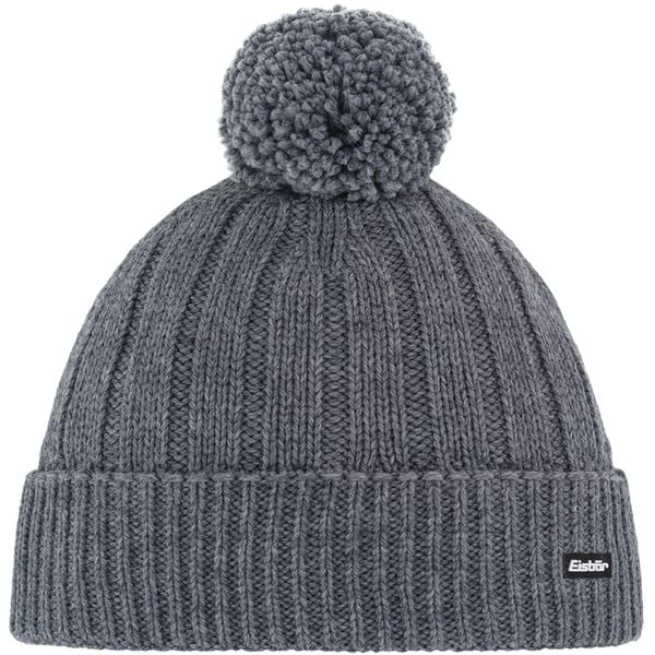 Czapka Eisbar Ayo Pompon MÜ. Szare czapki damskie Eisbär, bez wzorów. W wyprzedaży za 126.45 zł.