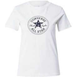 Koszulka Converse Chuck Patch Overlay Tee, Kobiety. Białe koszulki sportowe damskie Converse, bez wzorów, z bawełny, bez ramiączek. Za 190.00 zł.