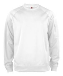 Clique Basic Active bluza z okrągłym dekoltem z poliestru – White. Białe bluzy damskie CLIQUE, s, bez wzorów, z włókna, bez kaptura. Za 162.59 zł.