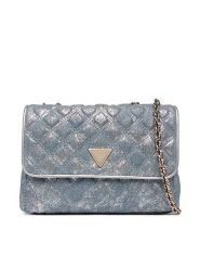 Guess Torebka Giully II HWDG96 73200 Niebieski. Niebieskie torebki klasyczne damskie Guess, z materiału, bez dodatków. Za 589.99 zł.